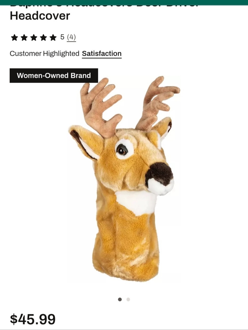 Daphne's Deer Headcover - Picture 2 of 2